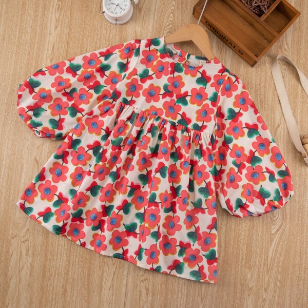 

Toddler Girls Allover Floral Smock Dress, Multicolor