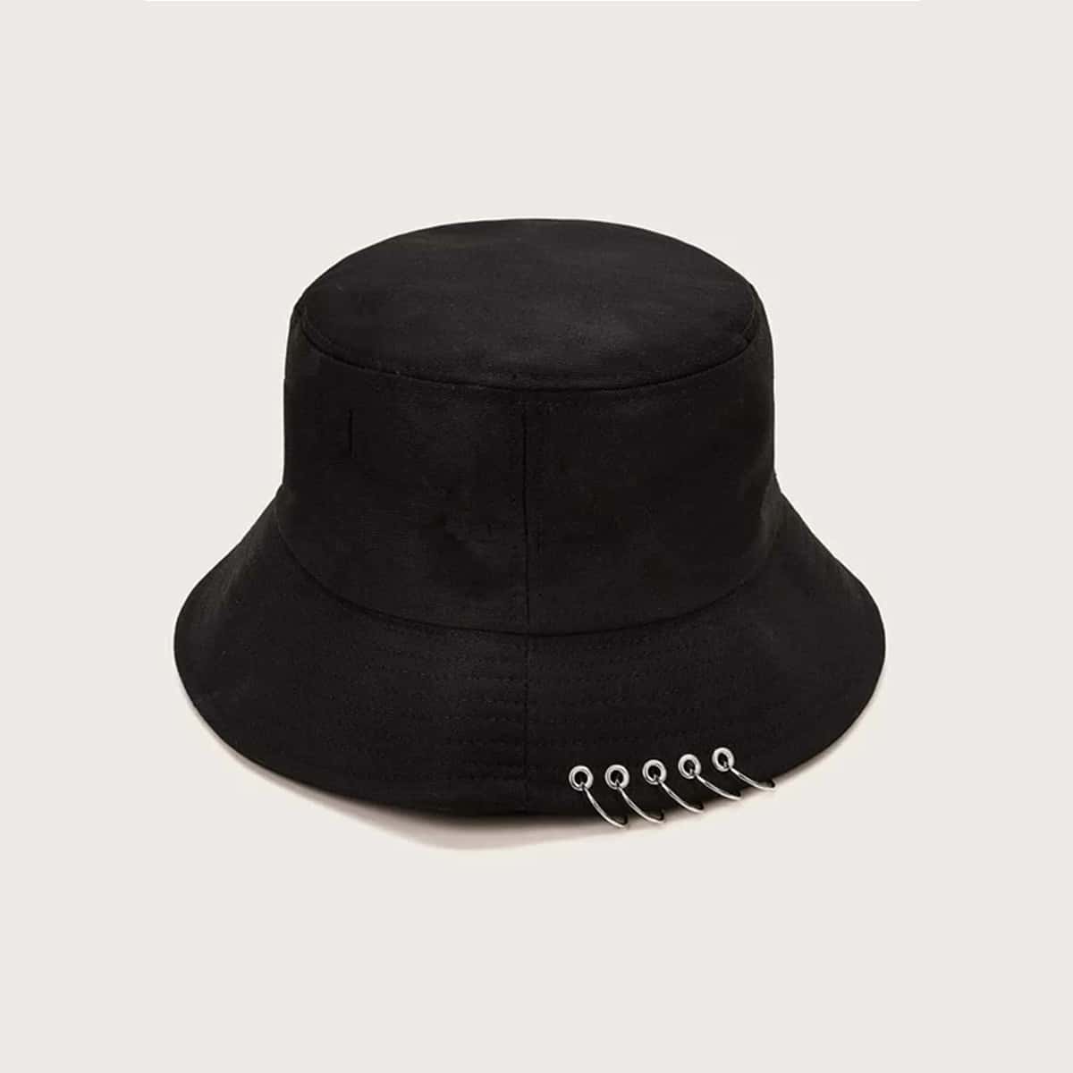

Ring Decor Bucket Hat, Black