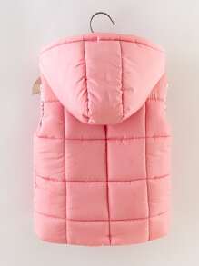 年轻女孩碎花印花蝴蝶结前连帽棉服外套