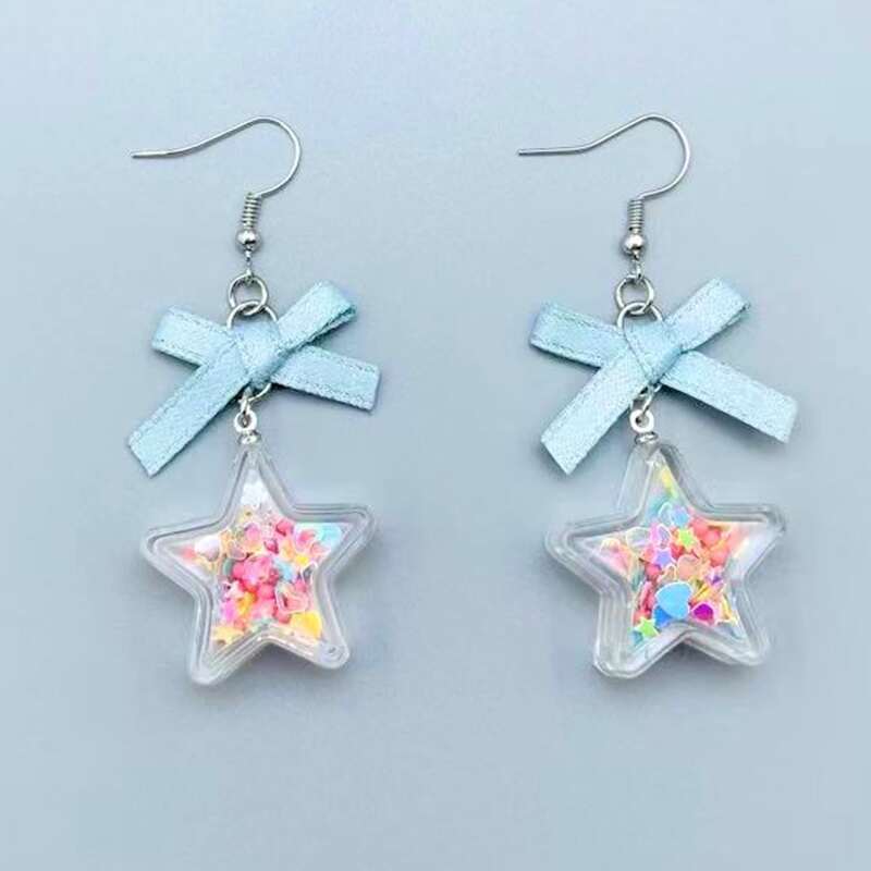 

Star Decor Earrings, Multicolor