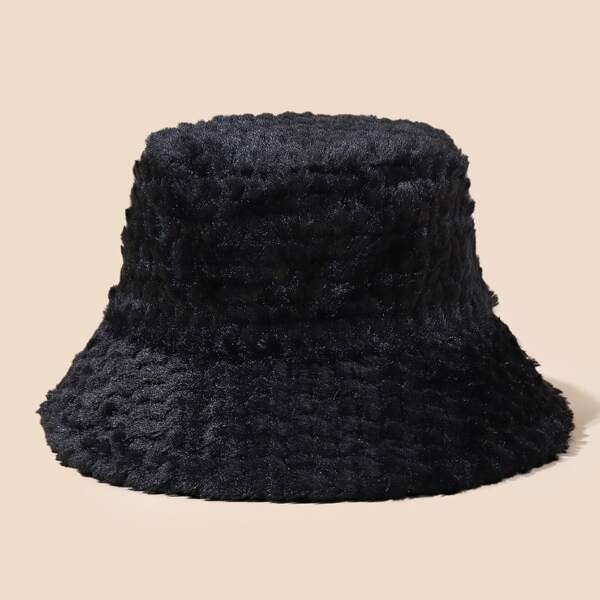 

Solid Bucket Hat, Black