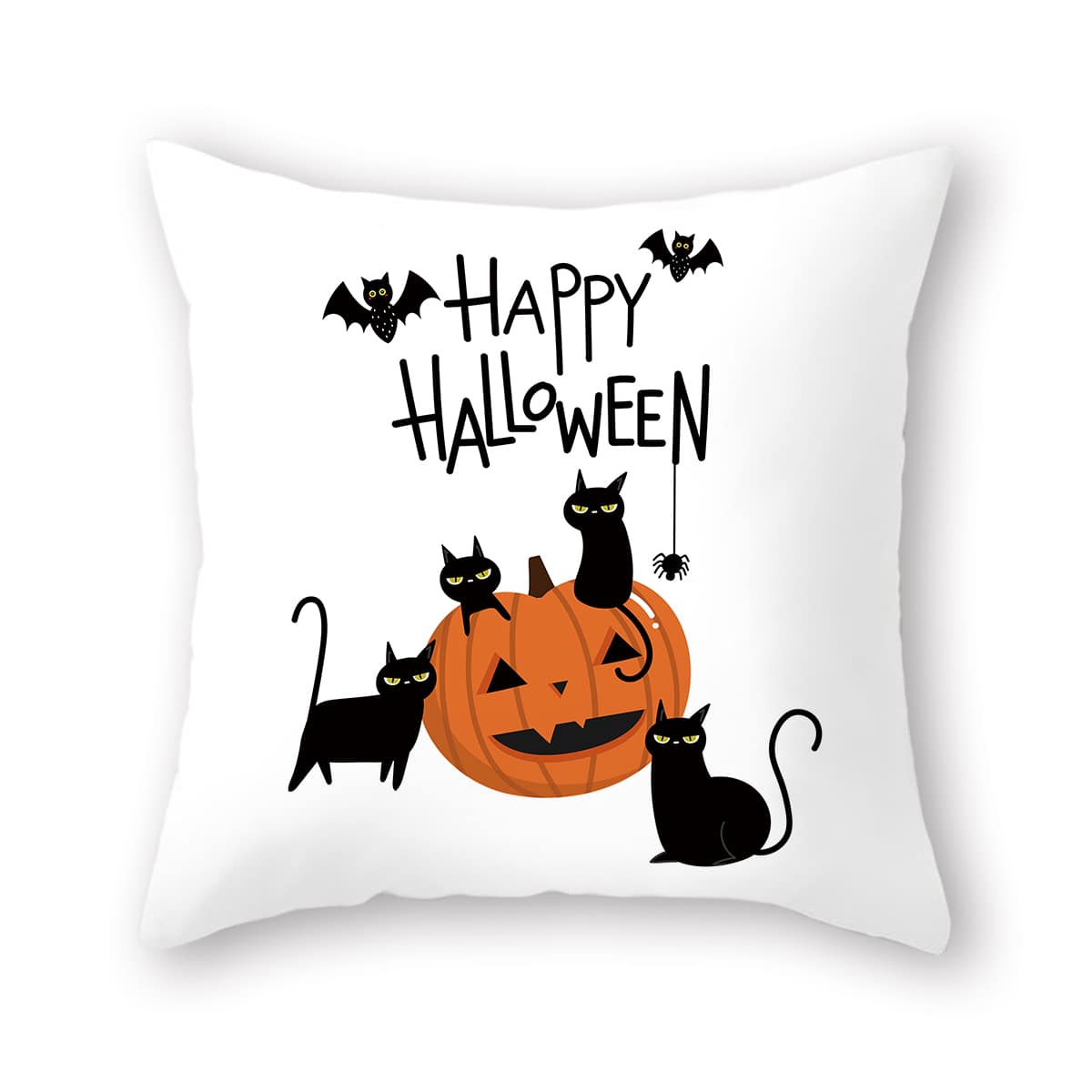 

Halloween Pattern Cushion Cover Without Filler, Multicolor