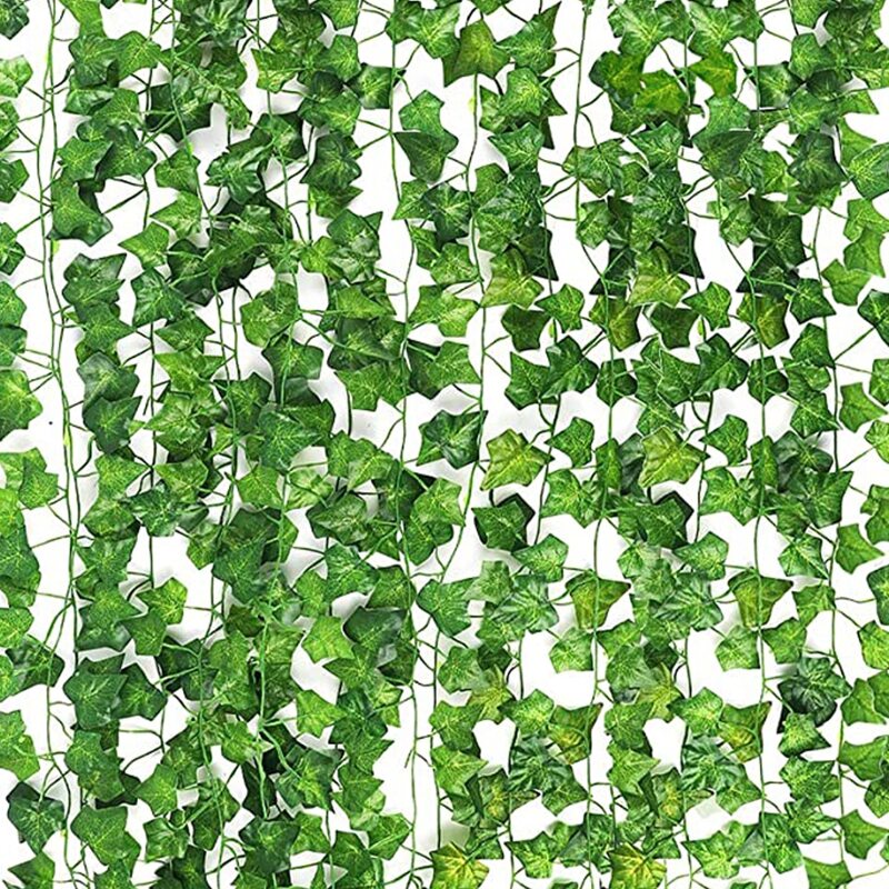 

1pc 2.3M Artificial Leaf Vine, Green