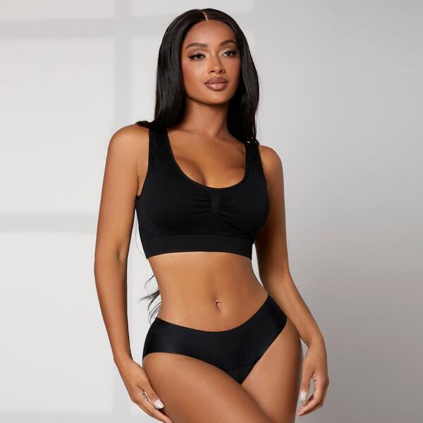 

Solid Period Panty, Black