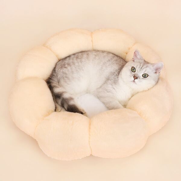 

1pc Flower Shaped Pet Crate Mat, Multicolor