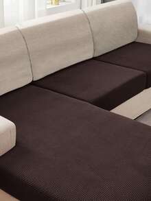1 cái bọc ghế sofa màu rắn - Cà phê nâu - Xem 7