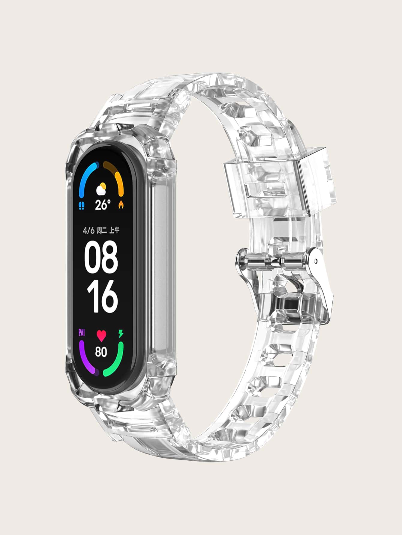 小米2合1透明錶帶和保護殼 - 無色 - 查看 1