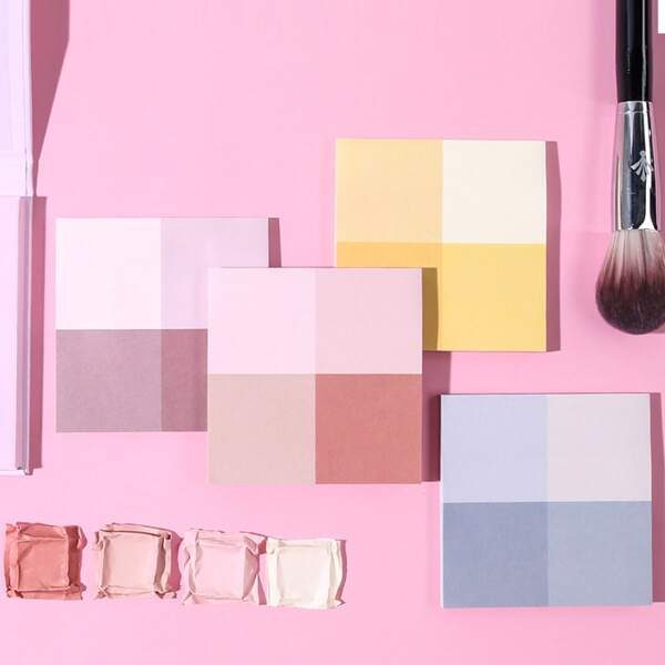 

1pc Color Block Random Sticky Note, Multicolor