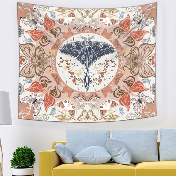 

Butterfly Print Tapestry, Multicolor