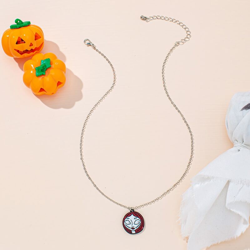 

Figure Pattern Chain Necklace, Multicolor