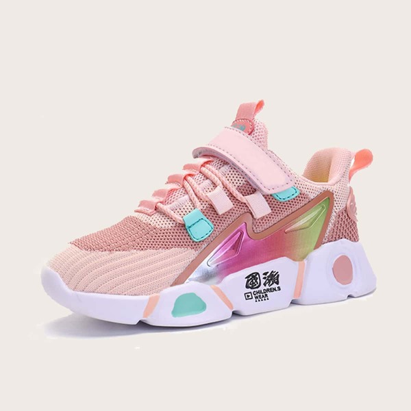 

Girls Ombre Knit Chunky Sneakers, Pink