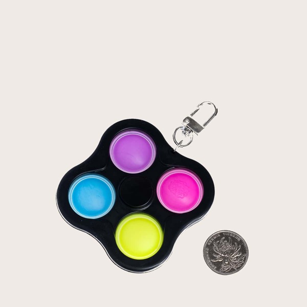 

Circle Design Bag Charm, Multicolor