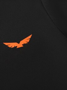 SHEIN Boys Graphic Print Tee & Track Shorts Set - Black - View 4