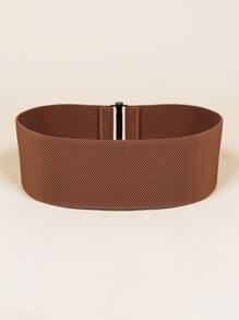 Cinturón ancho elástico para Halloween - Marrón - Ver 2