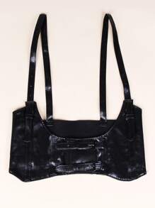 Suspenders Harness Belt - Black - View 2