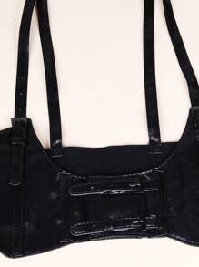 Suspenders Harness Belt - Black - View 5