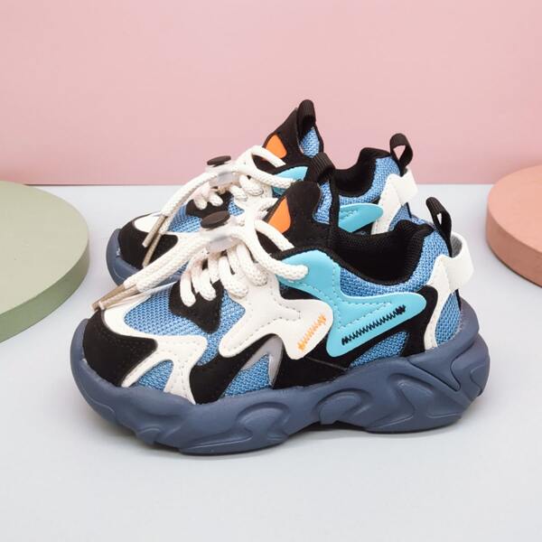

Toddler Boys Colorblock Lace-up Front Sneakers, Multicolor