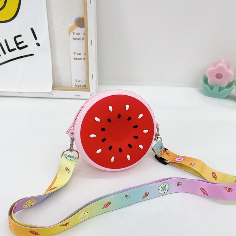 

Watermelon Graphic Crossbody Bag, Pink