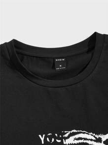 GENTILAND Bộ hai mảnh Nam Dây kéo Túi Thú vật Slogan Giải trí - Nhiều màu - Xem 3