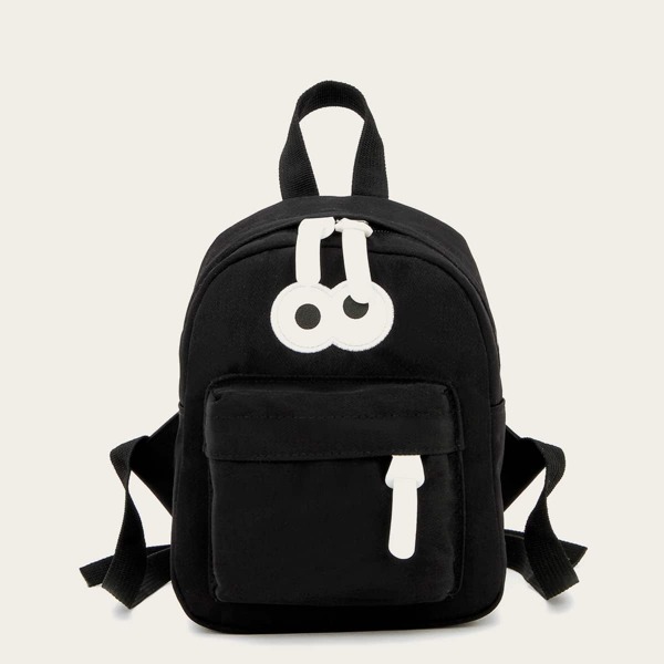 

Boys Cartoon Graphic Functional Backpack, Black