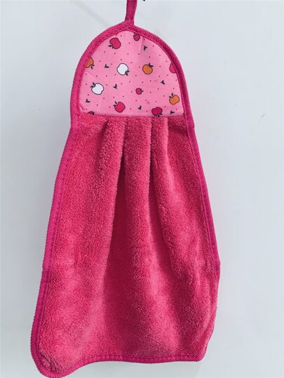 1入組蘋果印花手巾