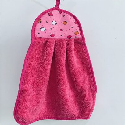 1入組蘋果印花手巾