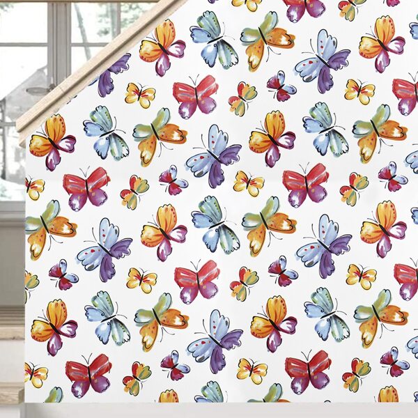 

Butterfly Print Wall Paper, Multicolor