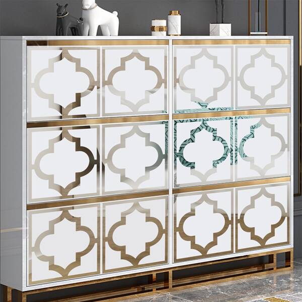 

1set Graphic Print Wall Sticker, Silver