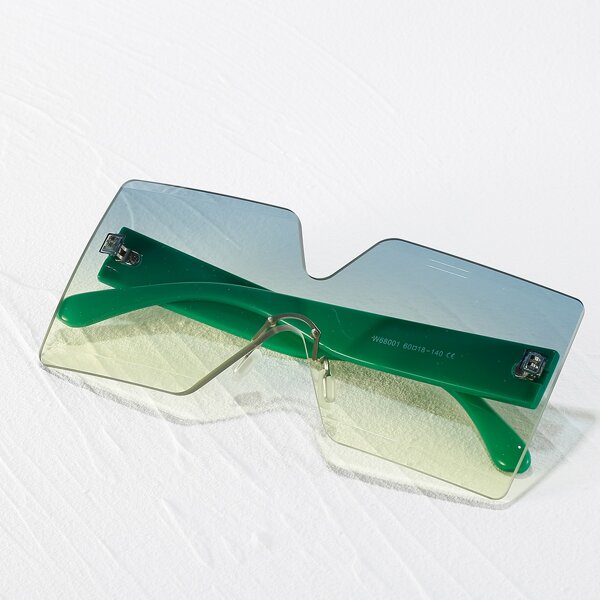 

Square Frame Rimless Sunglasses
