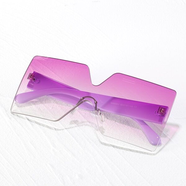 

Square Frame Rimless Sunglasses