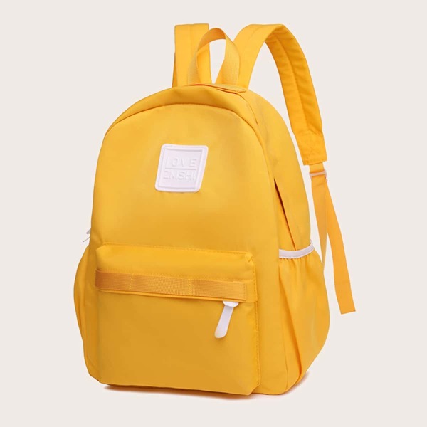 

Letter Graphic Functional Backpack, Yellow