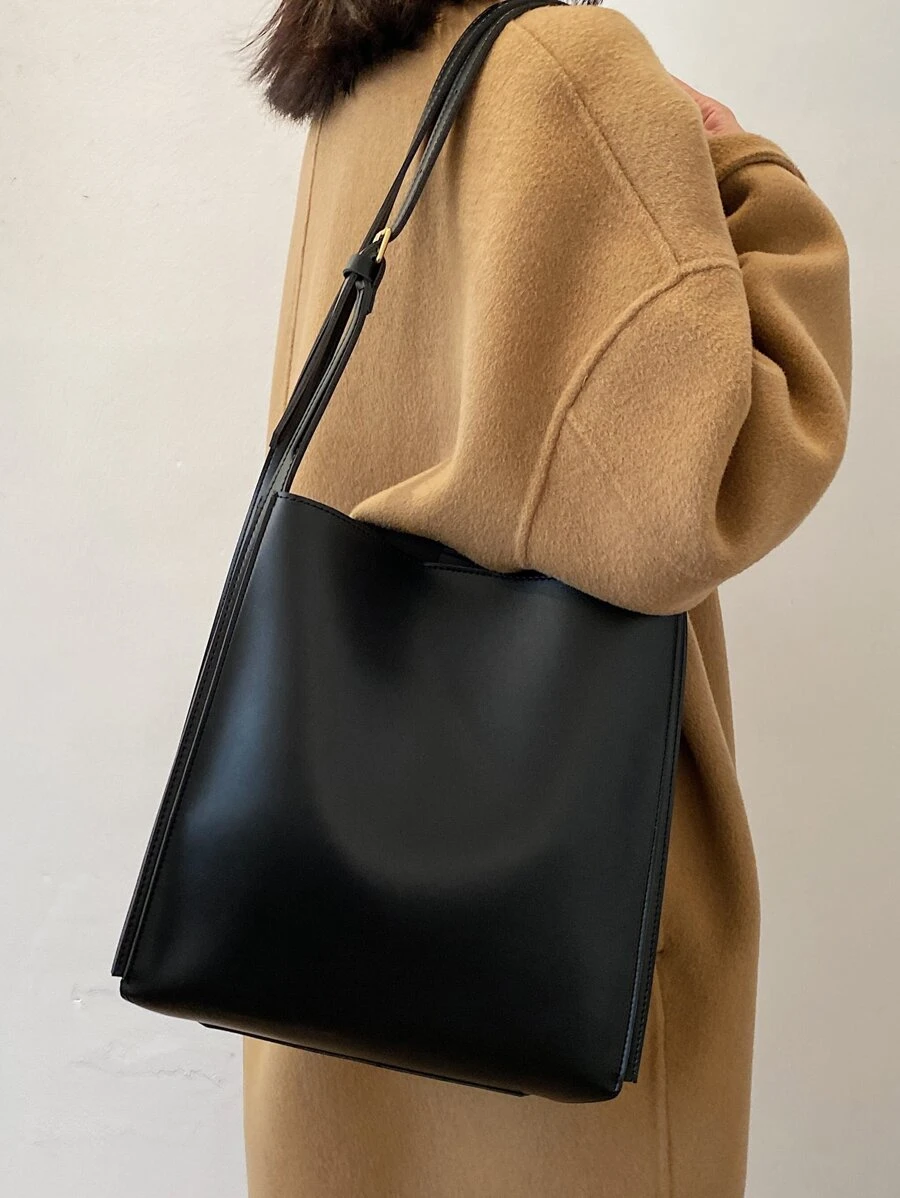 Minimalist Tote Bag - Black - View 1
