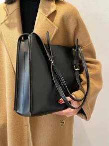 Minimalist Tote Bag - Black - View 2