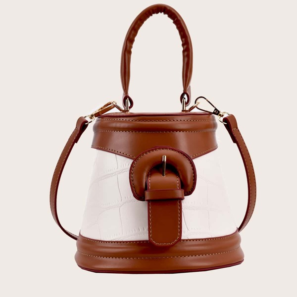

Two Tone Bucket Bag, Multicolor