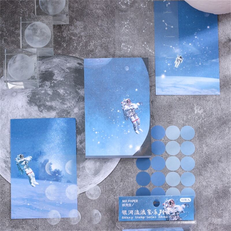 

1pack Astronaut Print Random Memo Pad, Multicolor