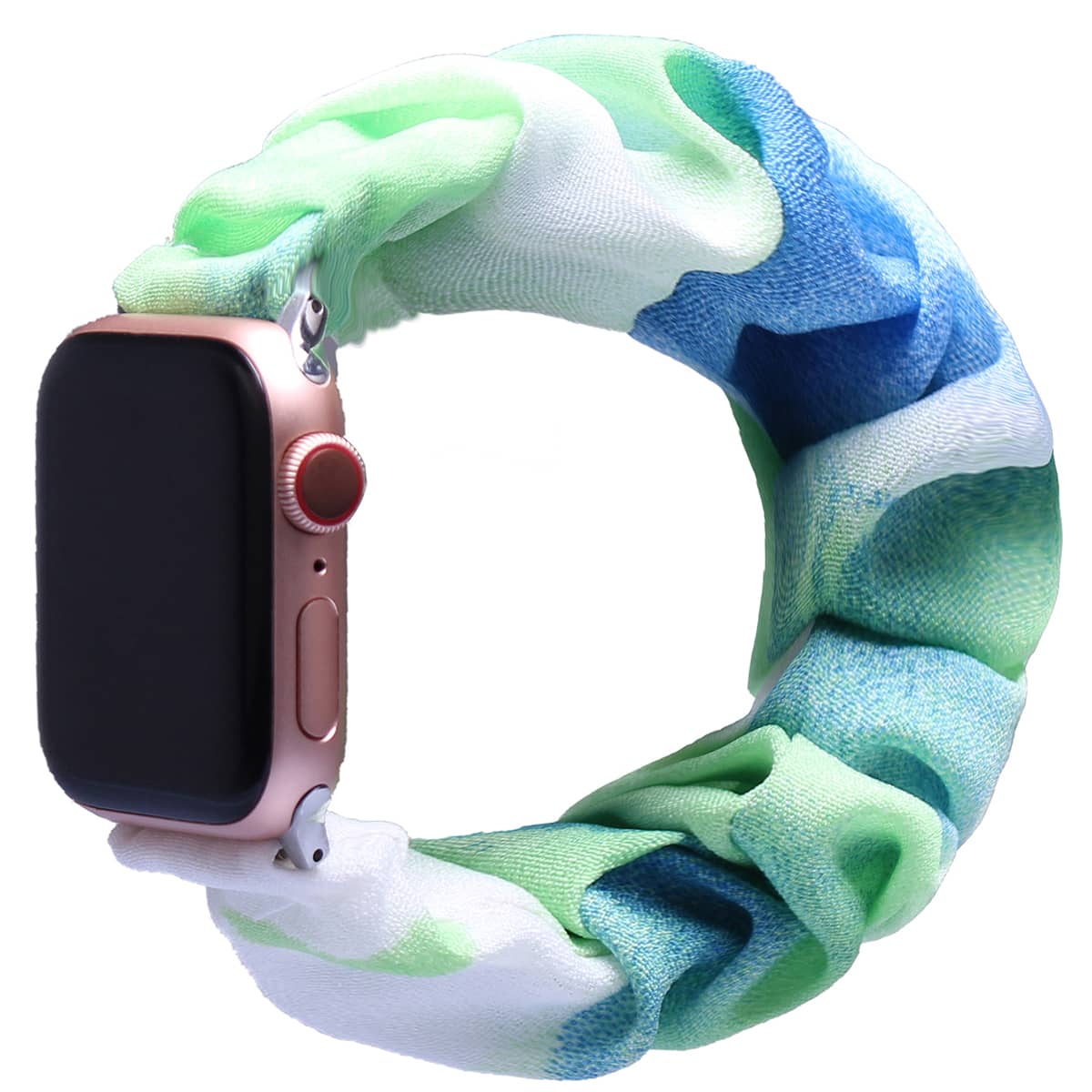 

Tie Dye Scrunchie Watchband For iWatch, Green