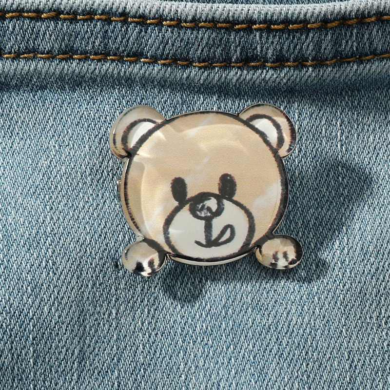 

Cartoon Bear Decor Brooch, Multicolor