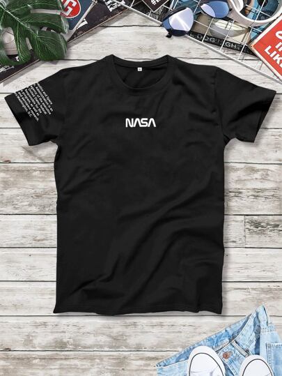 قميص رجالي كاجوال أكمام قصيرة بطباعة حرفية ، هدية للحبيب ، للعمل