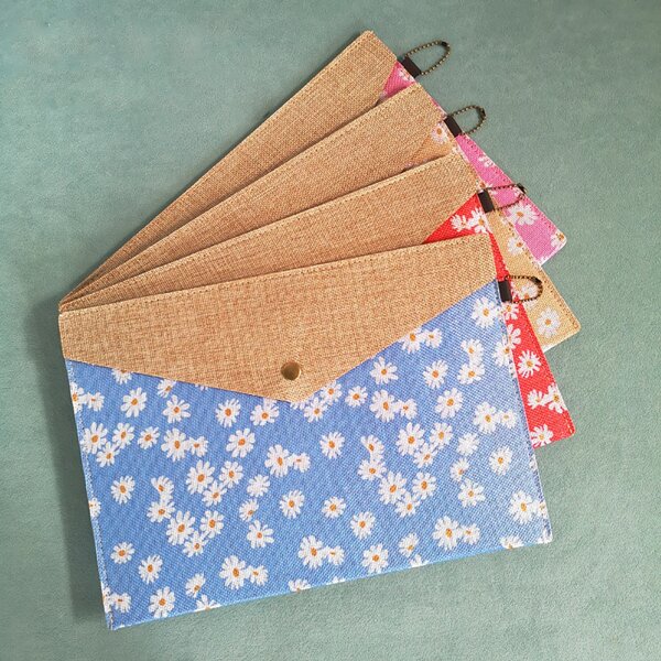 

1pc Flower Print Random File Bag, Multicolor