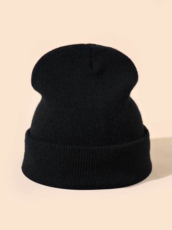 Solid Knitted Hat,School
