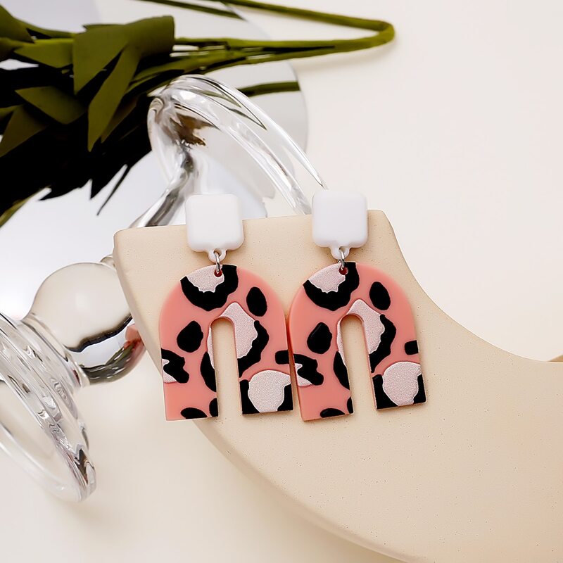 

Leopard Pattern Earrings, Multicolor