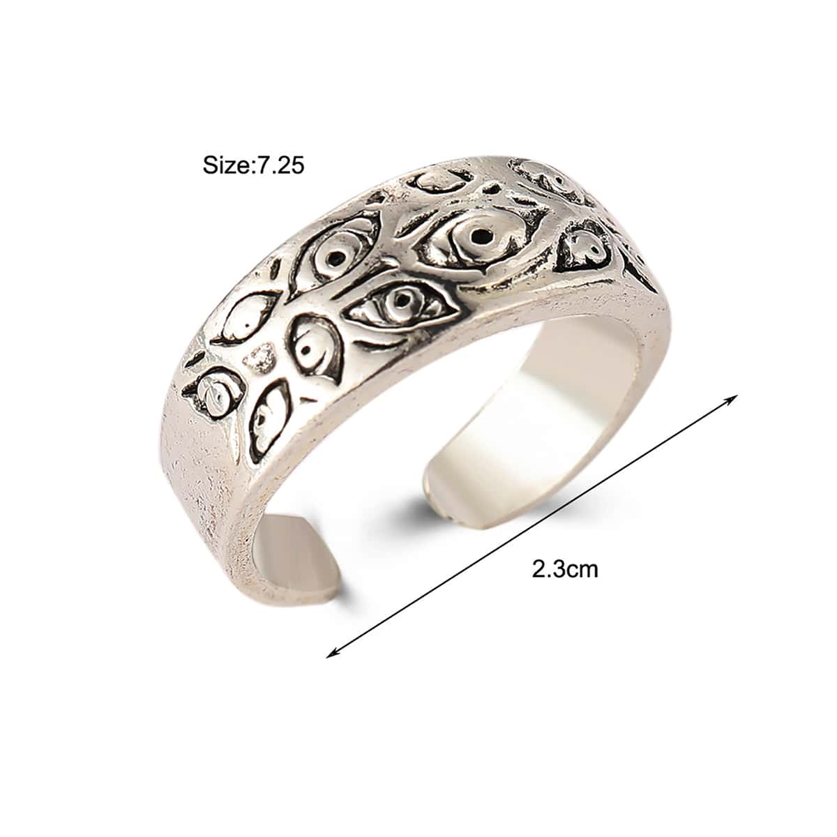 

Eye Decor Ring, Silver