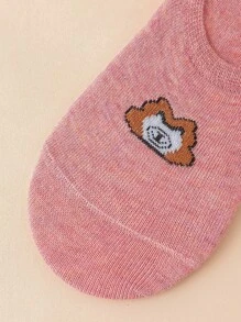 10 pares Calcetines invisibles con estampado de oso - Multicolor - Ver 3
