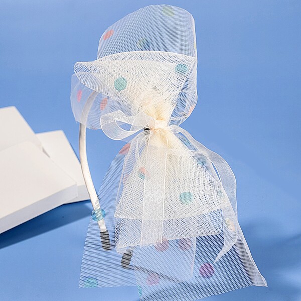 

Bow Decor Headband, White