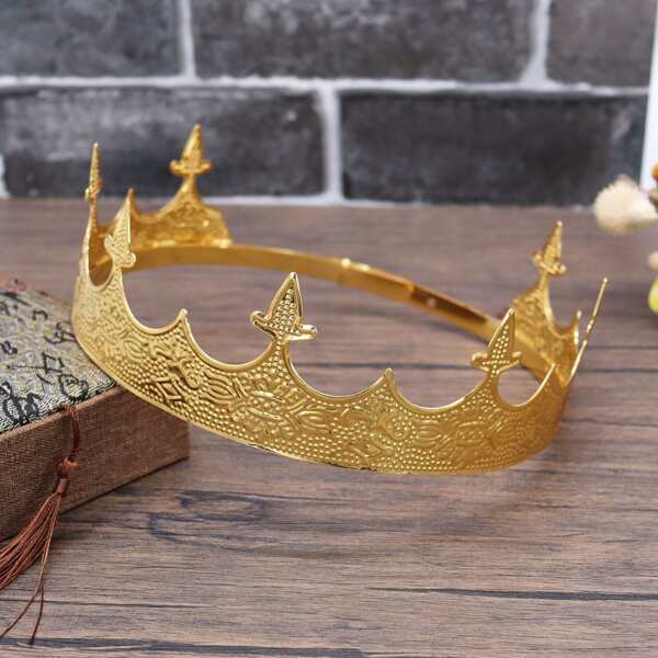 

Crown Design Headband, Gold