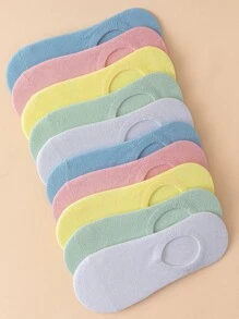 10 đôi Vớ vô hình rắn - Nhiều màu - Xem 1