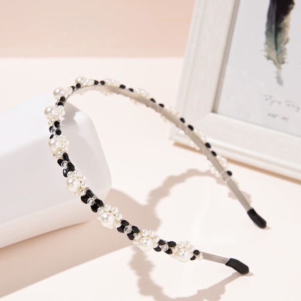 

Faux Pearl Decor Headband, Multicolor