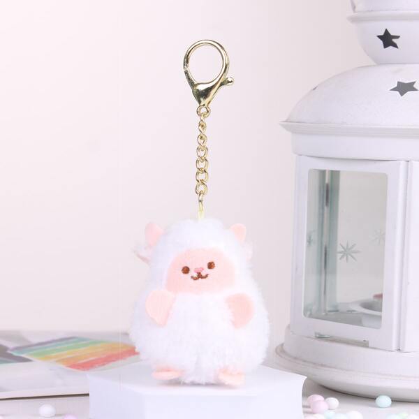 

Cartoon Design Bag Accessory, White