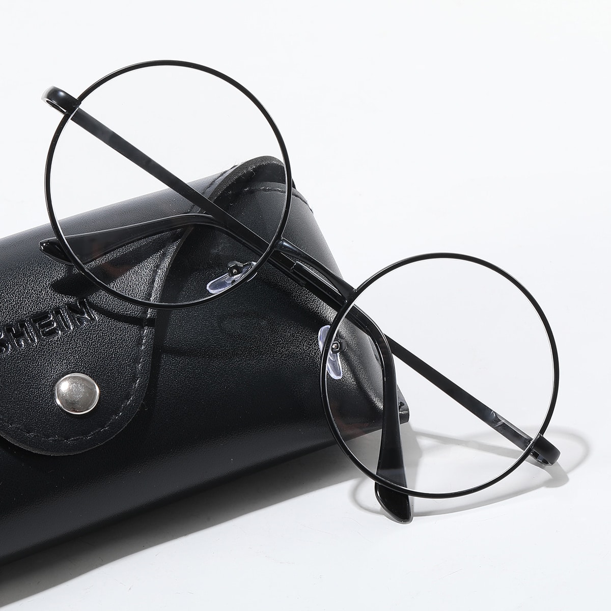 Men Round Frame Eyeglasses Blue Light Glasses Accessories