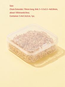 約 100 件鐵尾鍊,適合 Diy 項鍊、手鍊製作